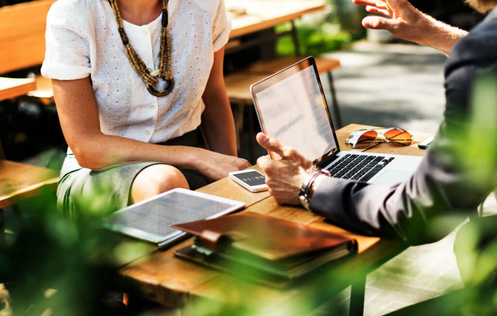meeting with a financial advisor